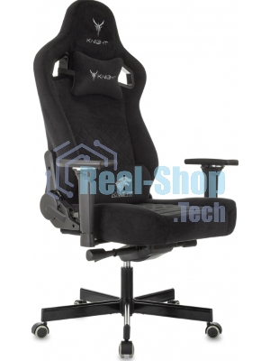 Кресло игровое Knight Hunter черный, Alfa Black крестов. металл