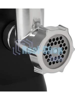 Мясорубка электрическая Vitek VT-MG3600 черный, 1800 Вт, 1.6 кг/мин, реверс, защита от перегрузки, насадки - 4
