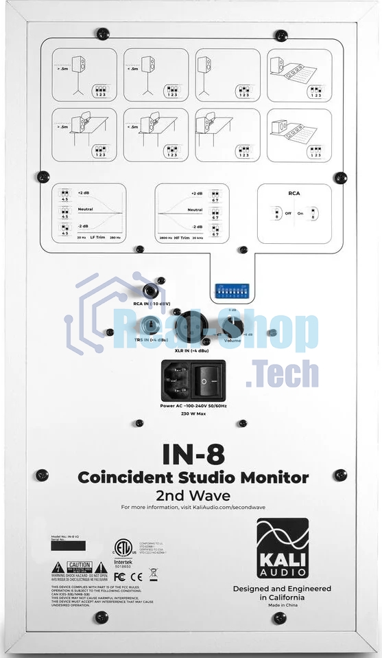 Акустическая система (студийный монитор) Kali Audio IN-8W V2 трехполосный (8