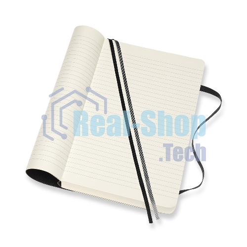 Блокнот Moleskine CLASSIC SOFT EXPENDED QP616EXP Large 130х210 мм, 400 страниц, линейка, мягкая обложка, черный