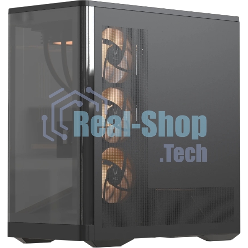 Компьютерный корпус Formula V Line Crystal U9 PA Black, ATX, TYPE-C*1, USB3.0*2, Curved Glass, SIDE 3x PERFORMANCE ARGB, REAR 1x PERFORMANCE ARGB