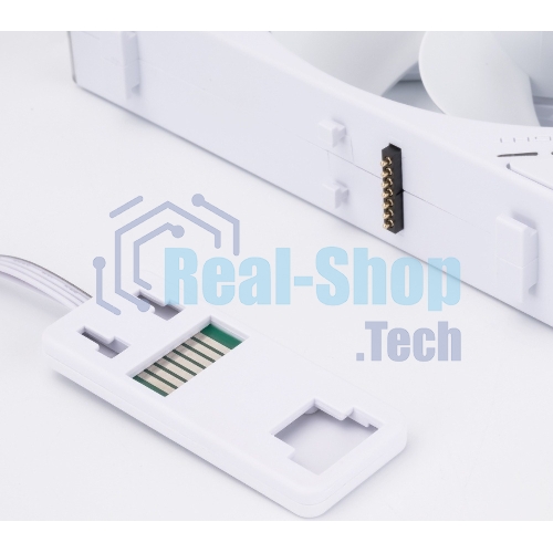 Кулер для корпуса Thermalright TL-M12QRW Reverse (124x120x25mm, 4-pin PWM, ARGB, 47.6CFM, 23.2dBA, 1500RPM, White)