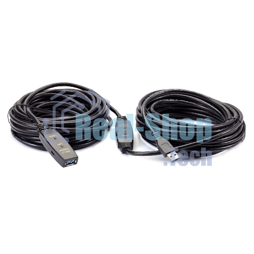 Кабель-адаптер USB3.0-repeater, удлинительный активный Am-->Af 15м QUST/qust