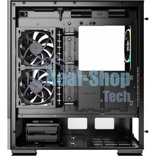 Компьютерный корпус Montech SKY TWO черный без БП ATX 3x140мм 2xUSB3.0 1xUSB3.1 audio bott PSU