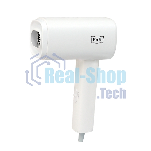 Фен Puff 1602 белый, 1600 Вт, компактный