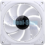 Вентилятор для корпуса JONSBO FR-606WR Reverse (120x120x25мм, 4-pin PWM, ARGb, 35.99CFM, 26.5dBA, 1500RPM, белый)