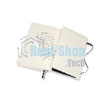 Блокнот Moleskine CLASSIC SOFT EXPENDED QP616EXP Large 130х210 мм, 400 страниц, линейка, мягкая обложка, черный
