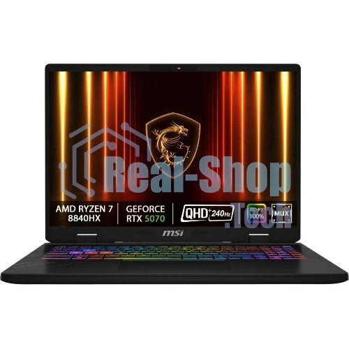 Ноутбук MSI Crosshair A16 HX D8WGKG-078XRU AMD Ryzen 7 8840HX/32Gb/SSD 1Tb/RTX 5070 8Gb/16