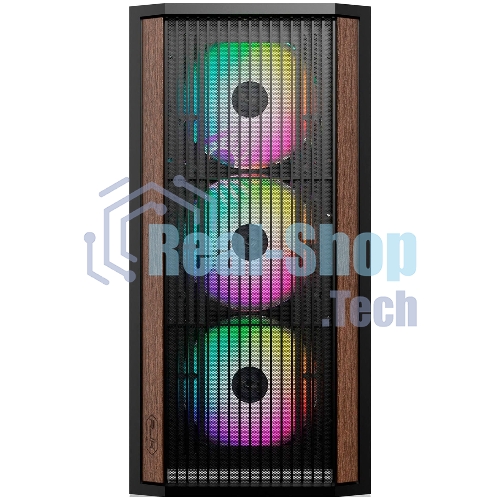 Компьютерный корпус без блока питания Case Raijintek AGOS MAX-MS4, Midi-Tower, TG, 4x140мм ARGB, 2xUSB 3.0 + 1xUSB Type-C, E-ATX, ATX, mATX, mITX черный