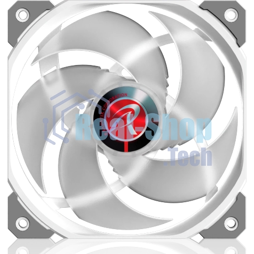 Вентилятор для корпуса Case Cooler Raijintek AGERAS 12 ARGb-1 (120x120x25мм, 4-pin PWM, 67.38CFM, 33dBA, 2200RPM, белый)