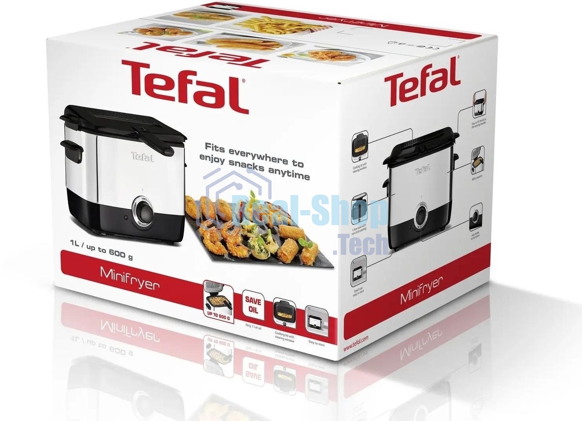Фритюрница Tefal FF220015 1000Вт серебристый/черный