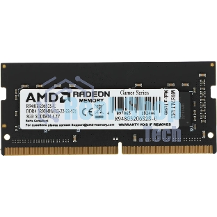 Оперативная память AMD Radeon R9, DDR4, 8Gb (1x8Gb), 3200MHz, CL22, SO-DIMM, OEM