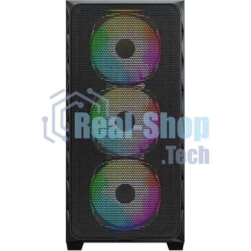 Компьютерный корпус Montech AIR 903 MAX черный без БП ATX 3x140мм 2xUSB3.0 1xUSB3.1 audio bott PSU