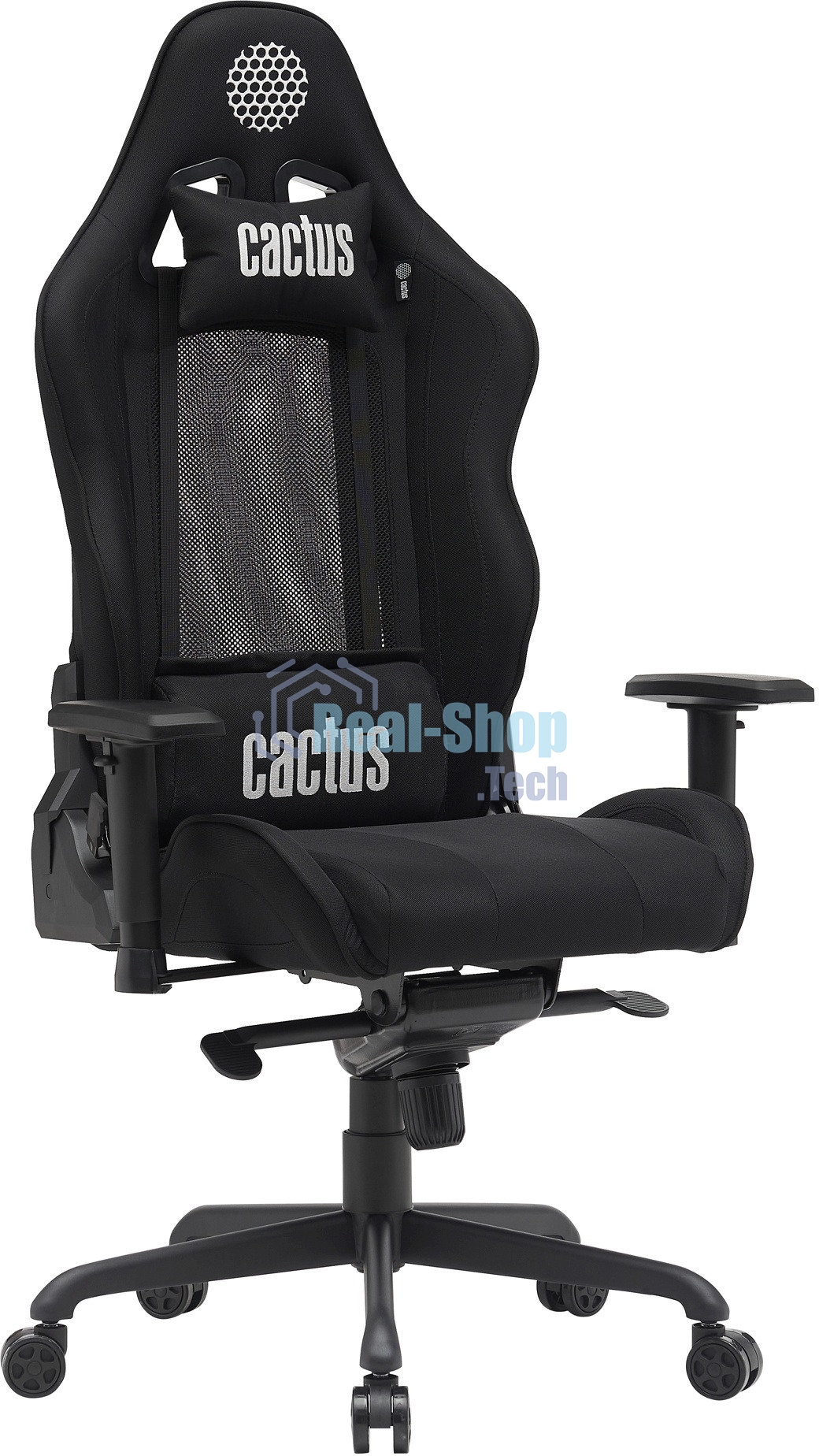 Кресло Cactus CS-CHR-MC04-BBK черный, экокожа