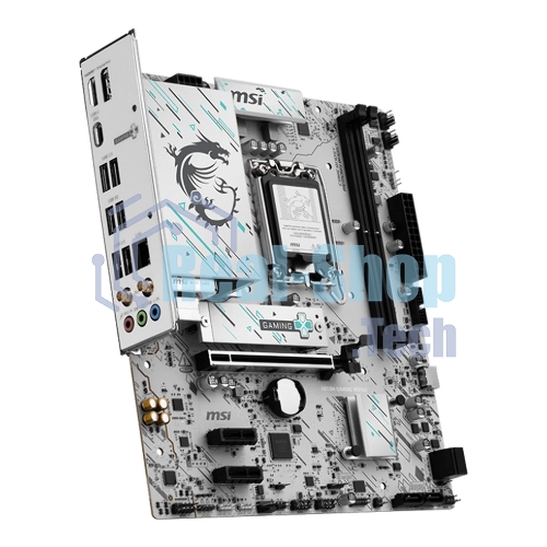 Материнская плата MSI H810M GAMING WIFI6E, LGA1851, Intel H810, 2xDDR5, 4xSATA, 1xM.2, 1xPCIe 5.0 x16, 2xPCIe 3.0 x1, 1xDP, 1xHDMI, 1x5Gb LAN, Wi-Fi 6E, Bluetooth 5.3, 1xUSB-C 20Gbps, 2xUSB-A 5Gbps, 4xUSB-A 2.0, 3x3.5 мм, 7.1, mATX