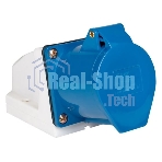 Розетка стационарная наружная 123 2Р+РЕ 32А 220 В IP44 PROxima EKF ps-123-32-220-PRO