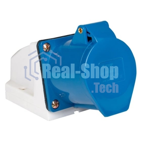 Розетка стационарная наружная 123 2Р+РЕ 32А 220 В IP44 PROxima EKF ps-123-32-220-PRO
