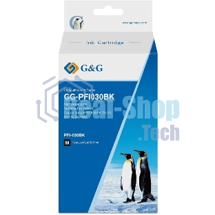 Картридж струйный G&G GG-PFI030BK PFI-030BK черный (55мл) для Canon imagePrograf TA-20/30 TM-240/340
