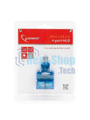 USB-концентратор Gembird UHB-CN224, USB 2.0, Mini USB 2.0 4-port, USB