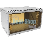 Шкаф коммутационный Suprlan (05-1063) настенный 6U 600x450 мм пер. дв. стекл направл. под закл. гайки 70 кг RAL 7035 385 мм 15.7 кг 360 мм