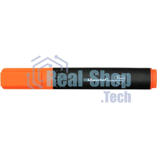 Текстовыделитель Silwerhof Prime 108031-06, скошенный пишущий наконечник, 1-4мм, оранжевый, коробка