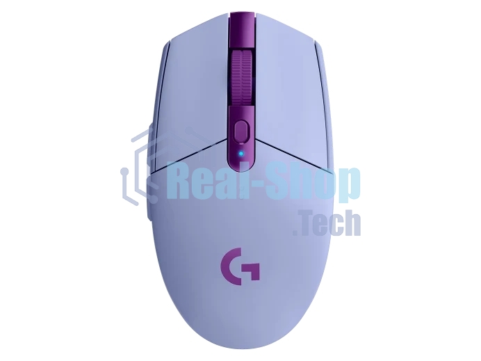 Мышь беспроводная Logitech G304 Lightspeed фиолетовый, 12000 dpi, радиоканал, USB, кнопки - 6