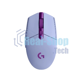 Мышь беспроводная Logitech G304 Lightspeed фиолетовый, 12000 dpi, радиоканал, USB, кнопки - 6
