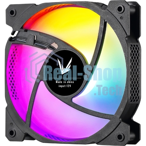 Вентилятор для корпуса Aerocool/Formula Cosmic 12BK FR RGb черный, 120 мм, 1100 об/мин, 22.3 дБ, 4 pin
