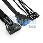 Компьютерный корпус Minitower ExeGate EX284033RUS BA-204U-350W-8 (mATX, БП AA350 с вент. 8см, 2хUSB+2хUSB 3.0, аудио, черный)