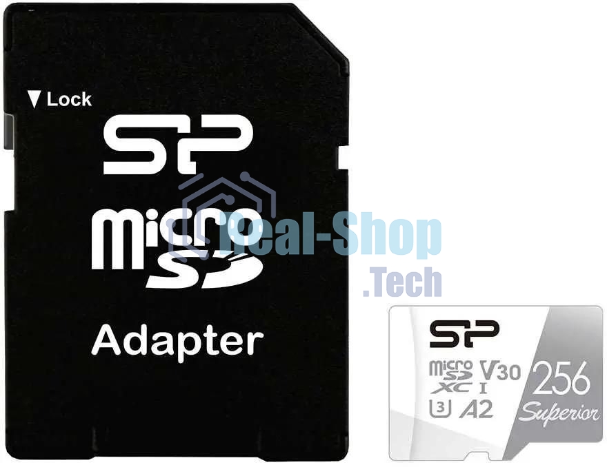 Флеш карта microSD 256Gb Silicon Power Superior Pro A2 microSDXC Class 10 UHS-I U3 Colorful 100/80 Mb/s (SD адаптер)