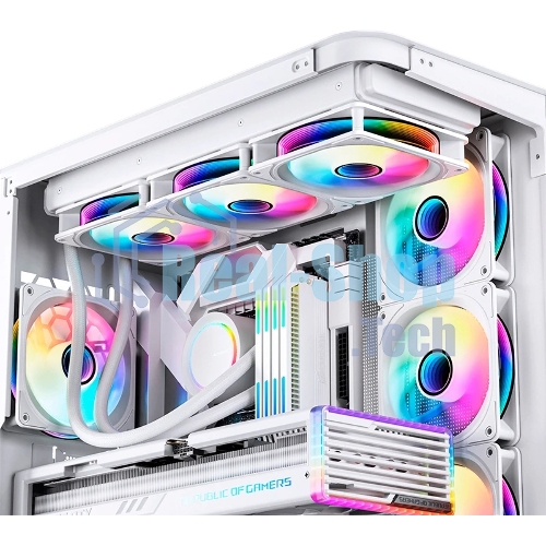 Вентилятор для корпуса JONSBO FR-606WR Reverse (120x120x25мм, 4-pin PWM, ARGb, 35.99CFM, 26.5dBA, 1500RPM, белый)