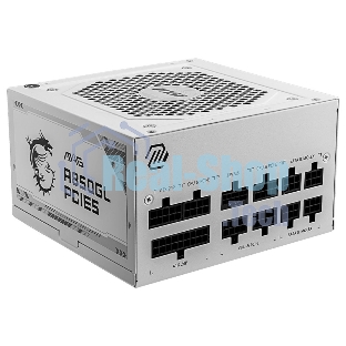 Блок питания MSI MAG A850GL PCIE5 WHITE, 850W, 80 PLUS Gold, полностью модульный, ATX 3.0, PCIE5, RTL белый