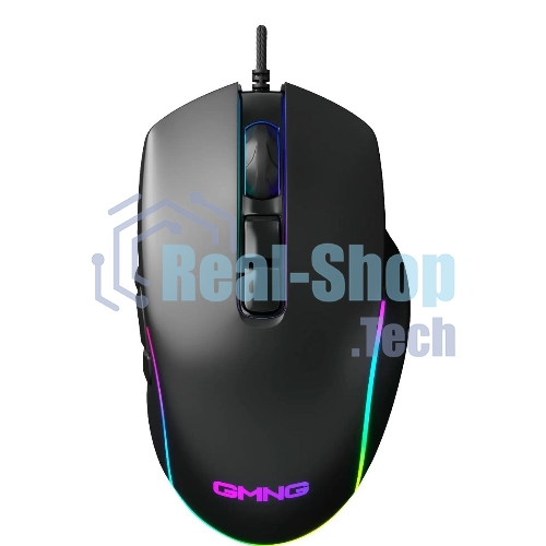 Мышь проводная GMNG XM003 черный, 32000 dpi, USB, кнопки - 10