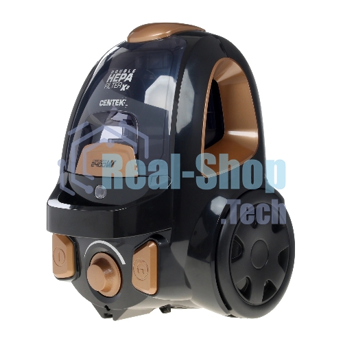 Пылесос Centek CT-2534 черный/бронзовый, 450/2400 Вт, уборка сухая, пылесборник контейнер 2 л