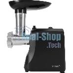 Мясорубка электрическая Vitek VT-MG3600 черный, 1800 Вт, 1.6 кг/мин, реверс, защита от перегрузки, насадки - 4