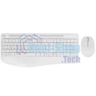 Комплект клавиатура+мышь Qumo Space K57/M75 беспроводной, USB, 1200 DPI, белый
