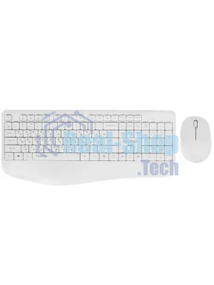 Комплект клавиатура+мышь Qumo Space K57/M75 беспроводной, USB, 1200 DPI, белый