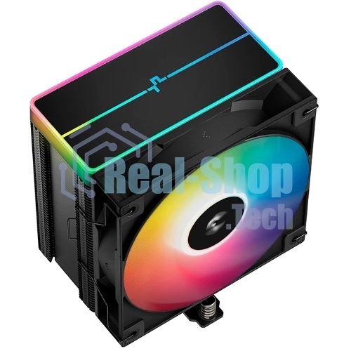 Кулер для процессора DEEPCOOL AG500 BK ARGb V2 черный 120мм алюминий+медь 1900rpm 29.4db 40pin 240W 160мм
