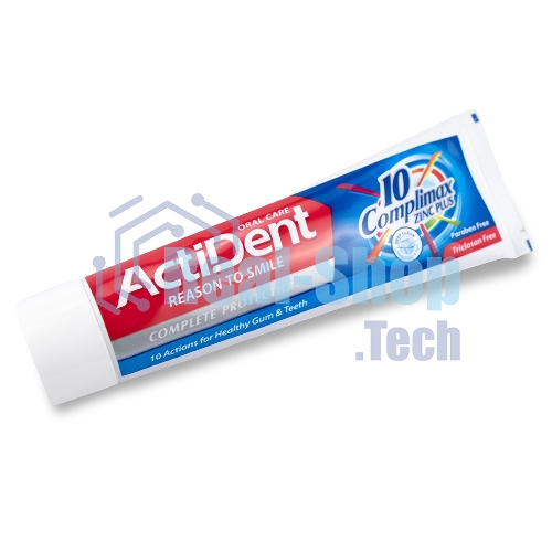 Зубная паста Active ACTIDENT Комплексный уход Complimax, без парабенов, 130 г (512901001)