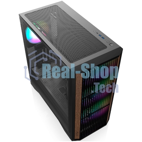 Компьютерный корпус без блока питания Case Raijintek AGOS MAX-MS4, Midi-Tower, TG, 4x140мм ARGB, 2xUSB 3.0 + 1xUSB Type-C, E-ATX, ATX, mATX, mITX черный