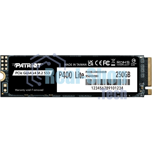 Накопитель SSD M.2 2280 PCIE 250Gb P400 Lite PATRIOT P400LP250GM28H