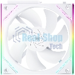 Кулер для корпуса Thermalright TL-M12QRW Reverse (124x120x25mm, 4-pin PWM, ARGB, 47.6CFM, 23.2dBA, 1500RPM, White)