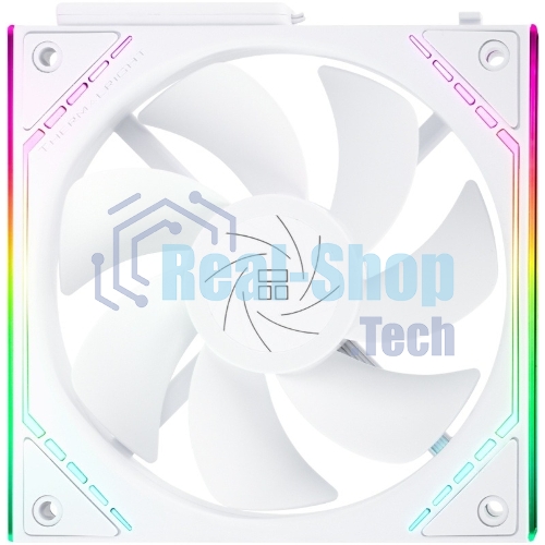 Кулер для корпуса Thermalright TL-M12QRW Reverse (124x120x25mm, 4-pin PWM, ARGB, 47.6CFM, 23.2dBA, 1500RPM, White)