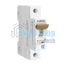 Автоматический выключатель Werkel 1P 6 A C 4,5 kА W901P064