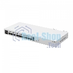 Маршрутизатор Mikrotik CCR2116-12G-4S+ Cloud Core Router 2116-12G-4S+ with Amazon Annapurna Labs Alpine v3 AL73400 CPU (16-cores, 2GHz per core), 16Gb RAM, 4xSFP+ cage, 13xGbit LAN, M.2 PCIe slot, RouterOS L6, 1U rackmount case, Dual PSU