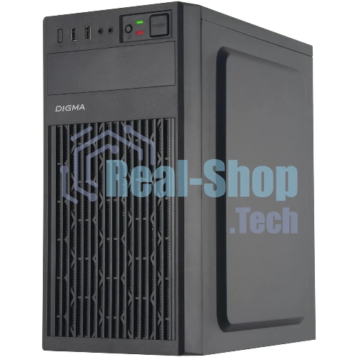 Компьютерный корпус Digma DCC-MN302 черный без БП mATX 1x80мм 2x120мм 1xUSB2.0 1xUSB3.0 audio