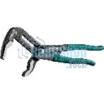 Клещи переставные KRAFTOOL 22353-25 Bulldog Cr-V, max захват 60мм, губки 6мм, 250мм