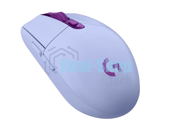 Мышь беспроводная Logitech G304 Lightspeed фиолетовый, 12000 dpi, радиоканал, USB, кнопки - 6