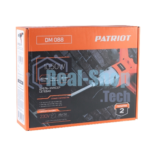 Дрель-миксер Patriot DM 088, 1050 Вт, сетевая