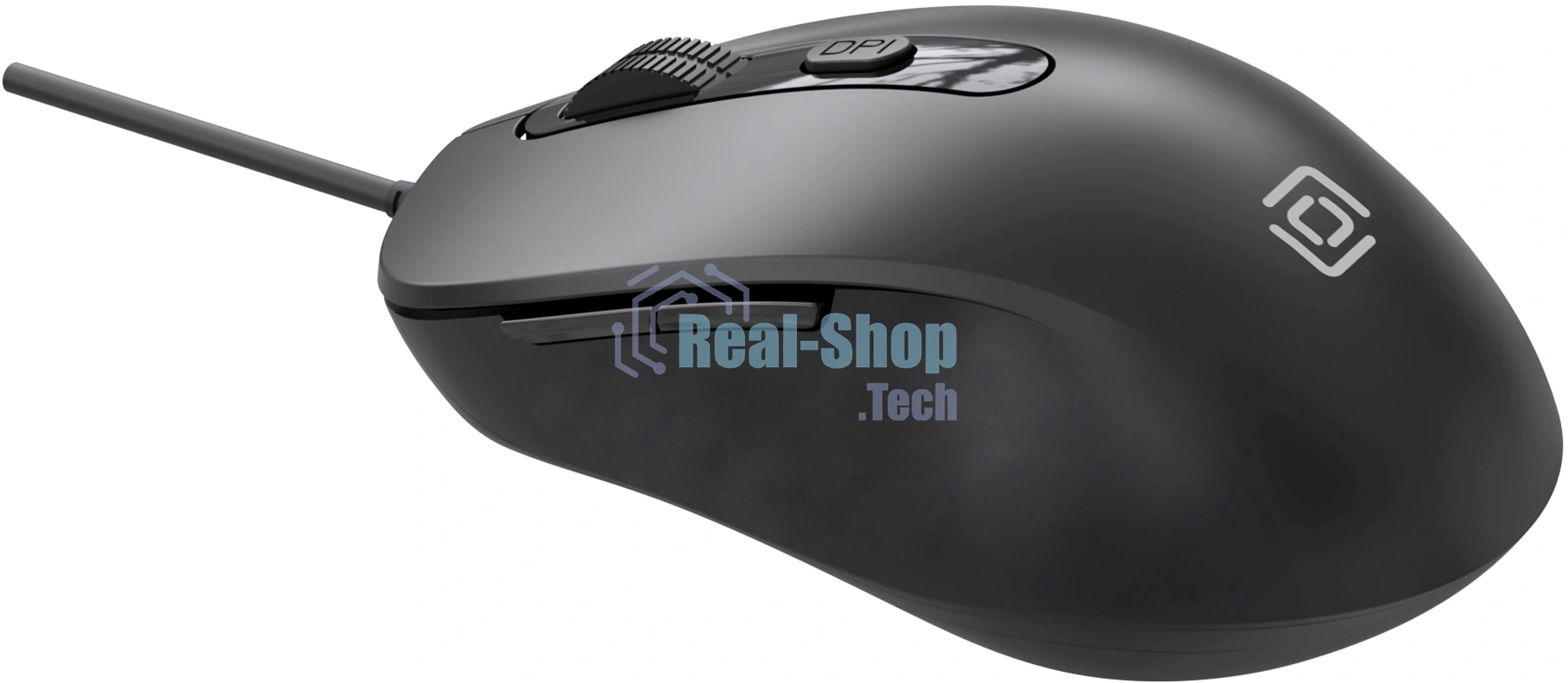 Мышь проводная Oklick 211M черный, 2400 dpi, USB, кнопки - 6